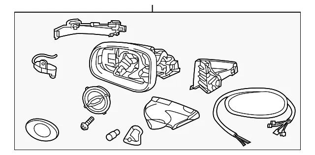 Mirror Housing - Passenger Side (RH) - Volvo (31298920)