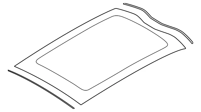 Sunroof Glass - Volvo (31322875)