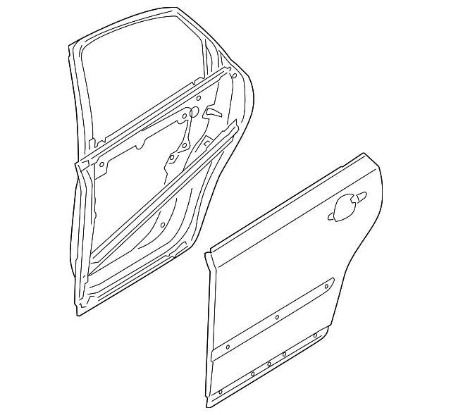 Door Shell - Passenger Side (RH) - Volvo (31335470)