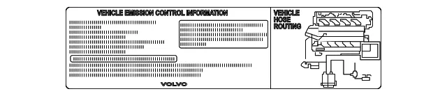 Emission Label - Volvo (31349048)