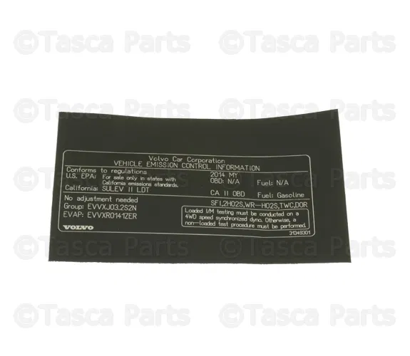 Emission Label - Volvo (31349301)