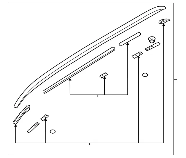 Roof Molding - Driver's Side (LH) - Volvo (31349911)