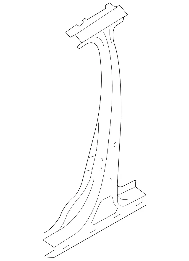 Body B-Pillar And Rocker Panel - Passenger Side (RH) - Volvo (31353198)