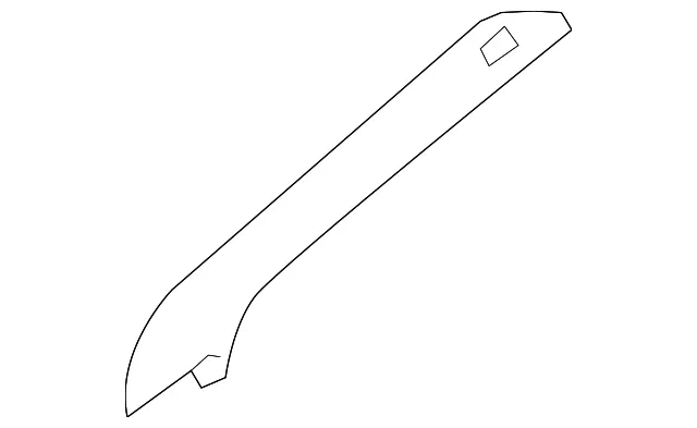 Windshield Pillar Trim - Passenger Side (RH) - Volvo (31354105)