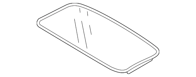Sunroof Glass - Volvo (31358543)