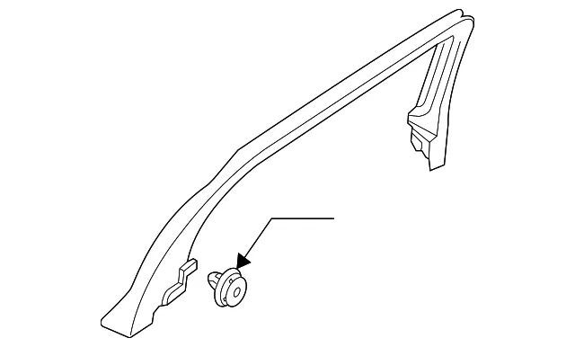 Window Trim - Driver's Side (LH) - Volvo (31366939)
