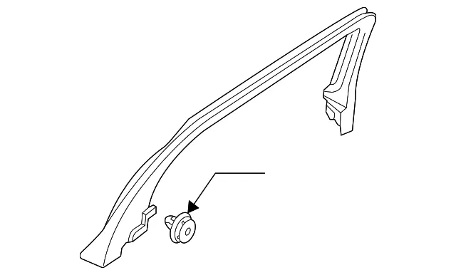 Door Window Molding - Volvo (31366940)
