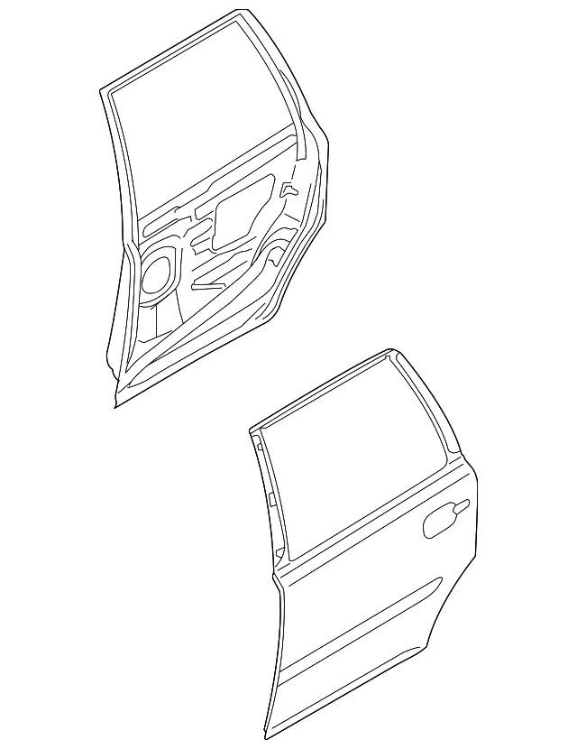 Door Shell - Driver's Side (LH) - Volvo (31385358)