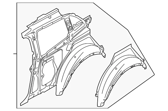 Inner Quarter Panel - Passenger Side (RH) - Volvo (31391206)