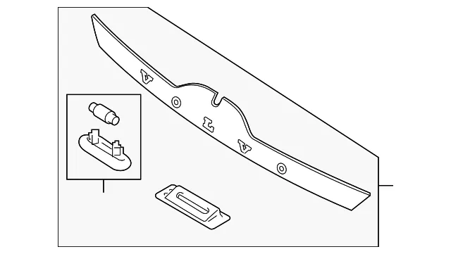 Lift-Gate Pull Handle - Volvo (31440760)
