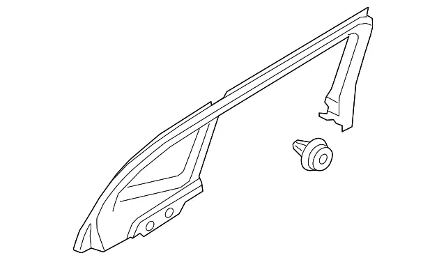 Window Trim - Driver's Side (LH) - Volvo (31455059)