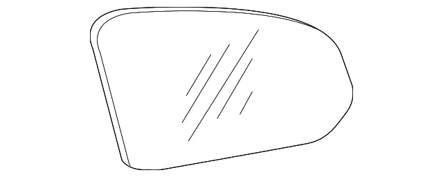Mirror Glass - Driver's Side (LH) - Volvo (31477515)