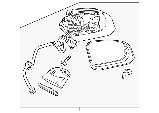 Mirror Housing - Driver's Side (LH) - Volvo (31477691)