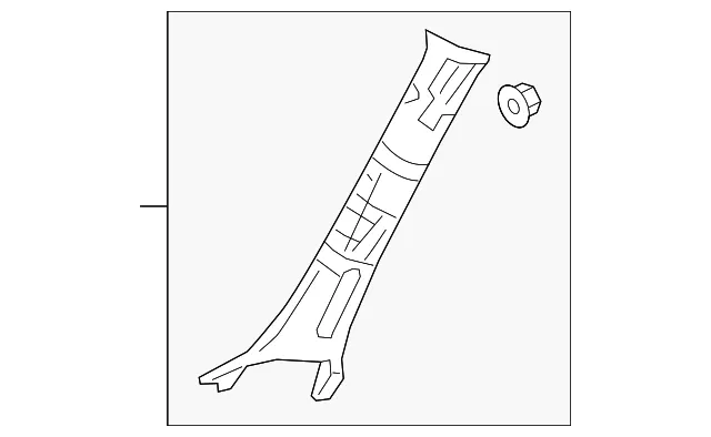 Windshield Pillar Trim - Passenger Side (RH) - Volvo (31479005)