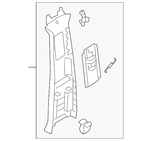 Door Pillar Post Trim Set - Volvo (31479219)