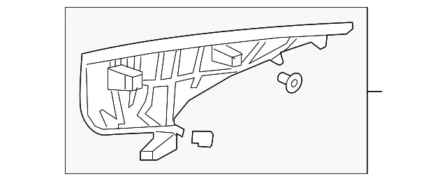 Interior Quarter Panel Trim Panel - Volvo (31485896)