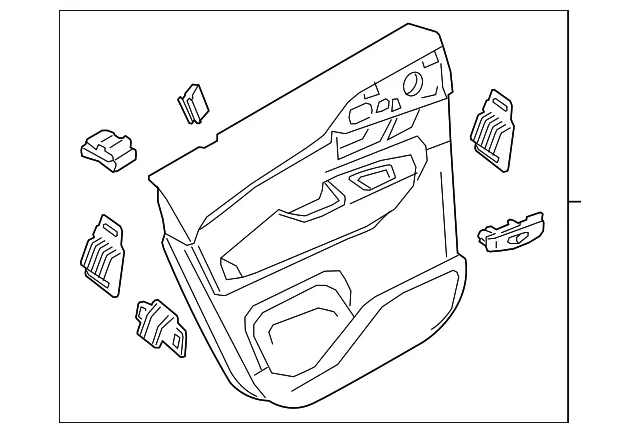 Door Interior Trim Panel - Volvo (31490384)