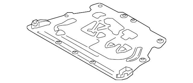 Radiator Support Splash Shield - Volvo (31497612)