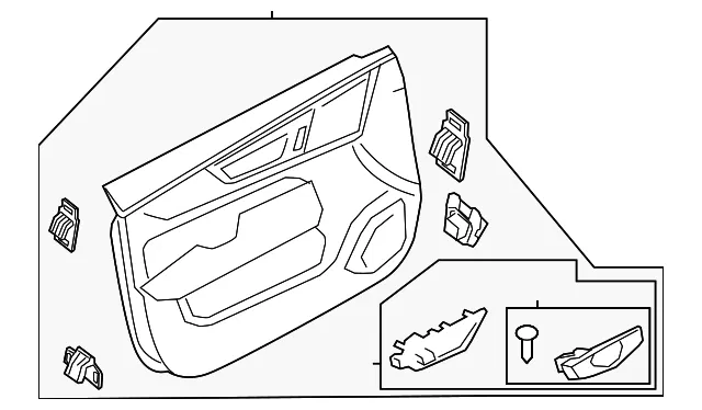 Door Trim Panel - Driver's Side (LH) - Volvo (31662039)