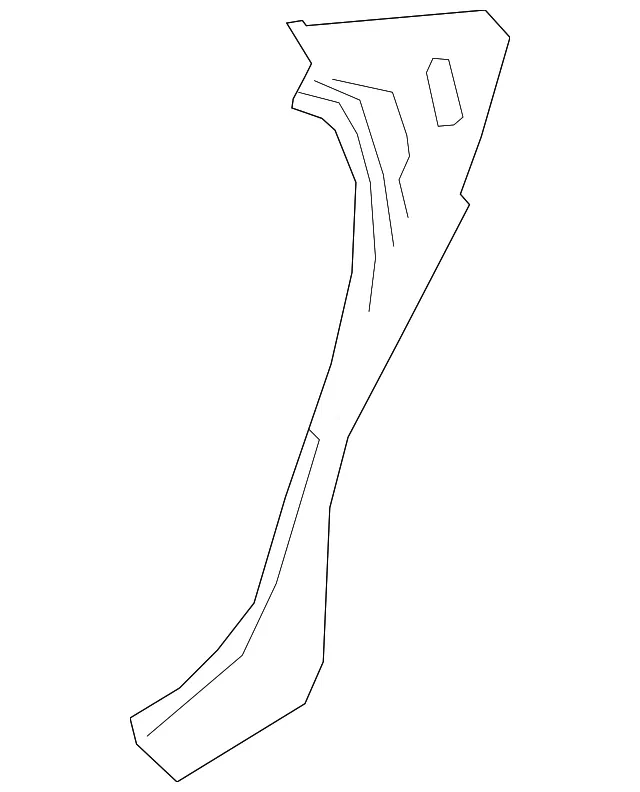 Lock Pillar Reinforced - Passenger Side (RH) - Volvo (31675331)