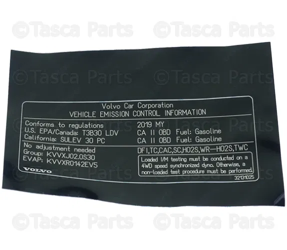 Emission Label - Volvo (32131025)