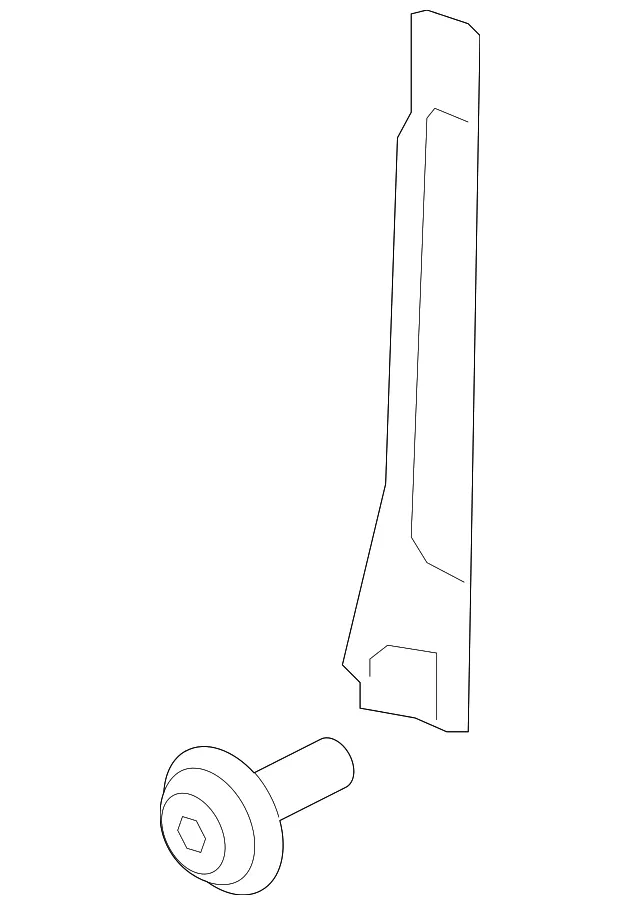 Cowl Molding - Passenger Side (RH) - Volvo (32219817)