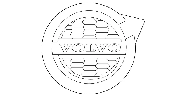 Grille Emblem - Volvo (32228572)