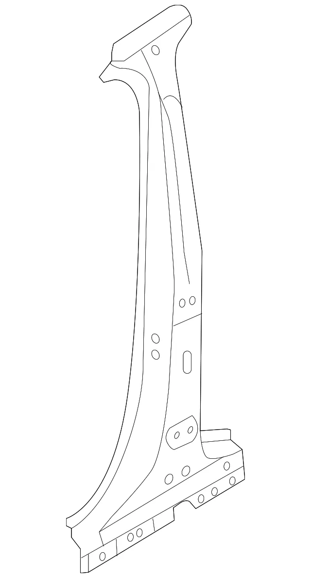Center Pillar Reinforced - Passenger Side (RH) - Volvo (32239568)
