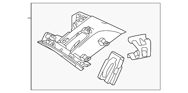 Interior Quarter Panel Trim Panel - Volvo (32293331)