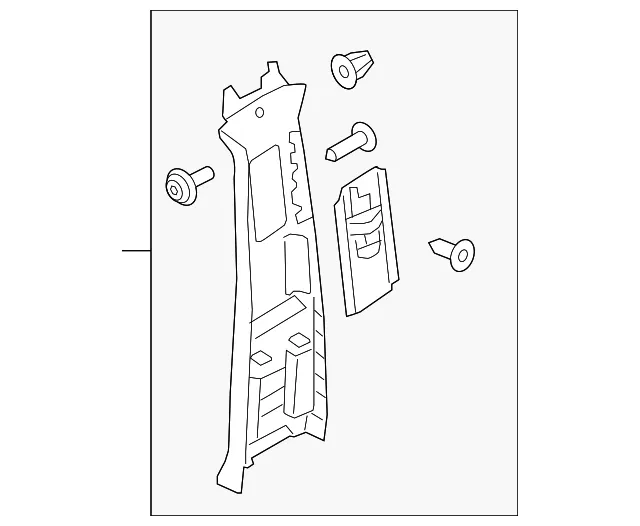 Door Pillar Post Trim Set - Volvo (32314854)