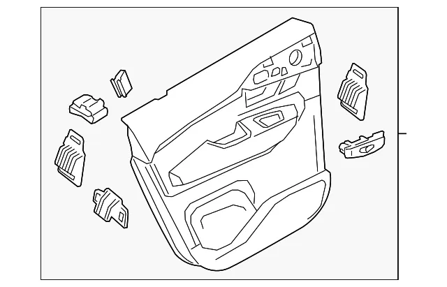 Door Interior Trim Panel - Volvo (32378080)