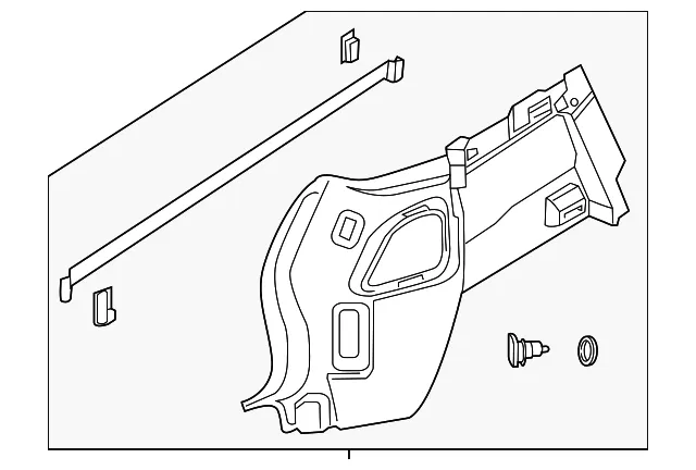 Interior Quarter Panel Trim Panel - Volvo (32394238)