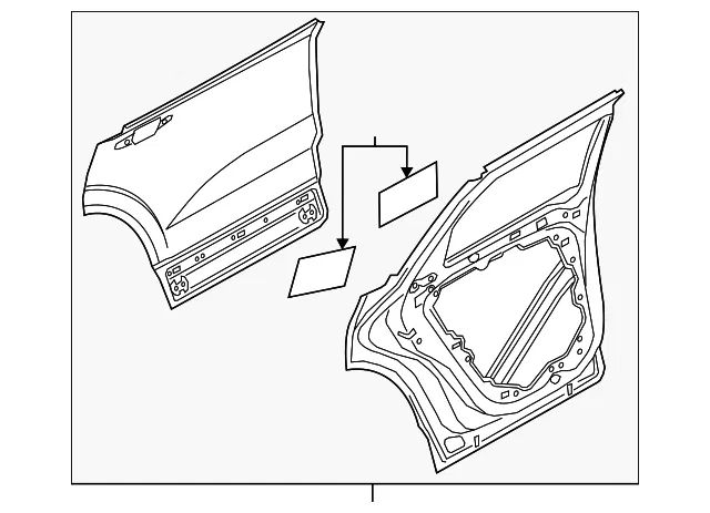 Door Shell - Volvo (32399081)