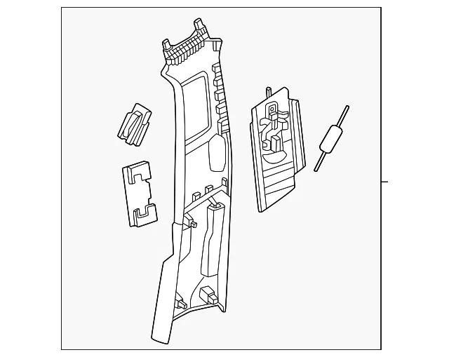 Door Pillar Post Trim Set - Volvo (32409461)