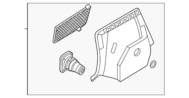 Interior Quarter Panel Trim Panel Storage Compartment - Volvo (32460039)