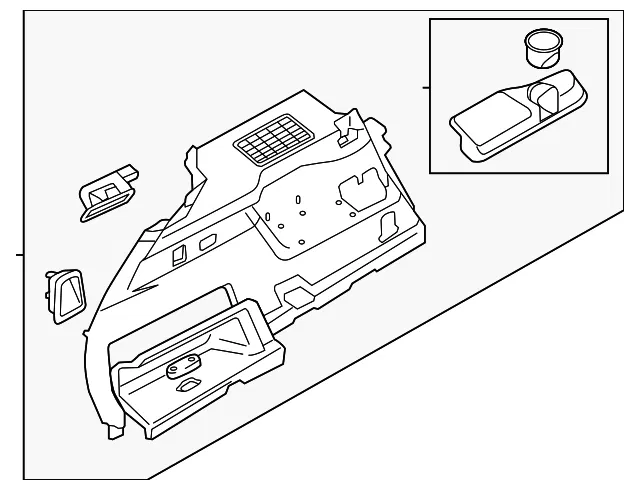 Interior Quarter Panel Trim Panel - Volvo (32460114)