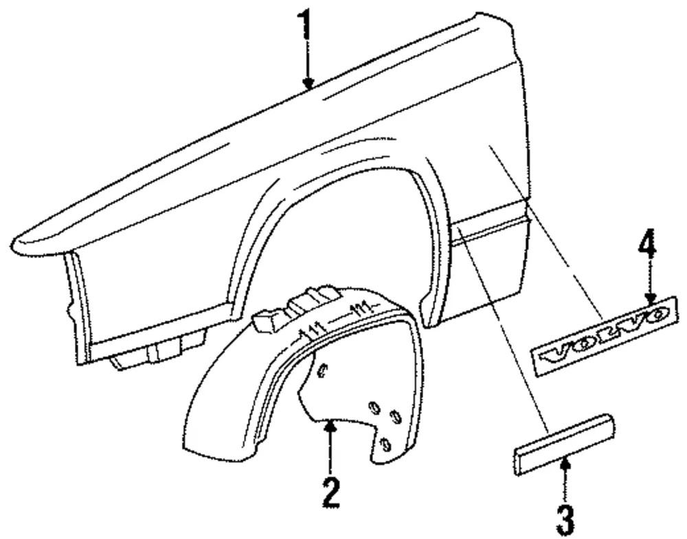 Fender - Driver's Side (LH) - Volvo (3503183)