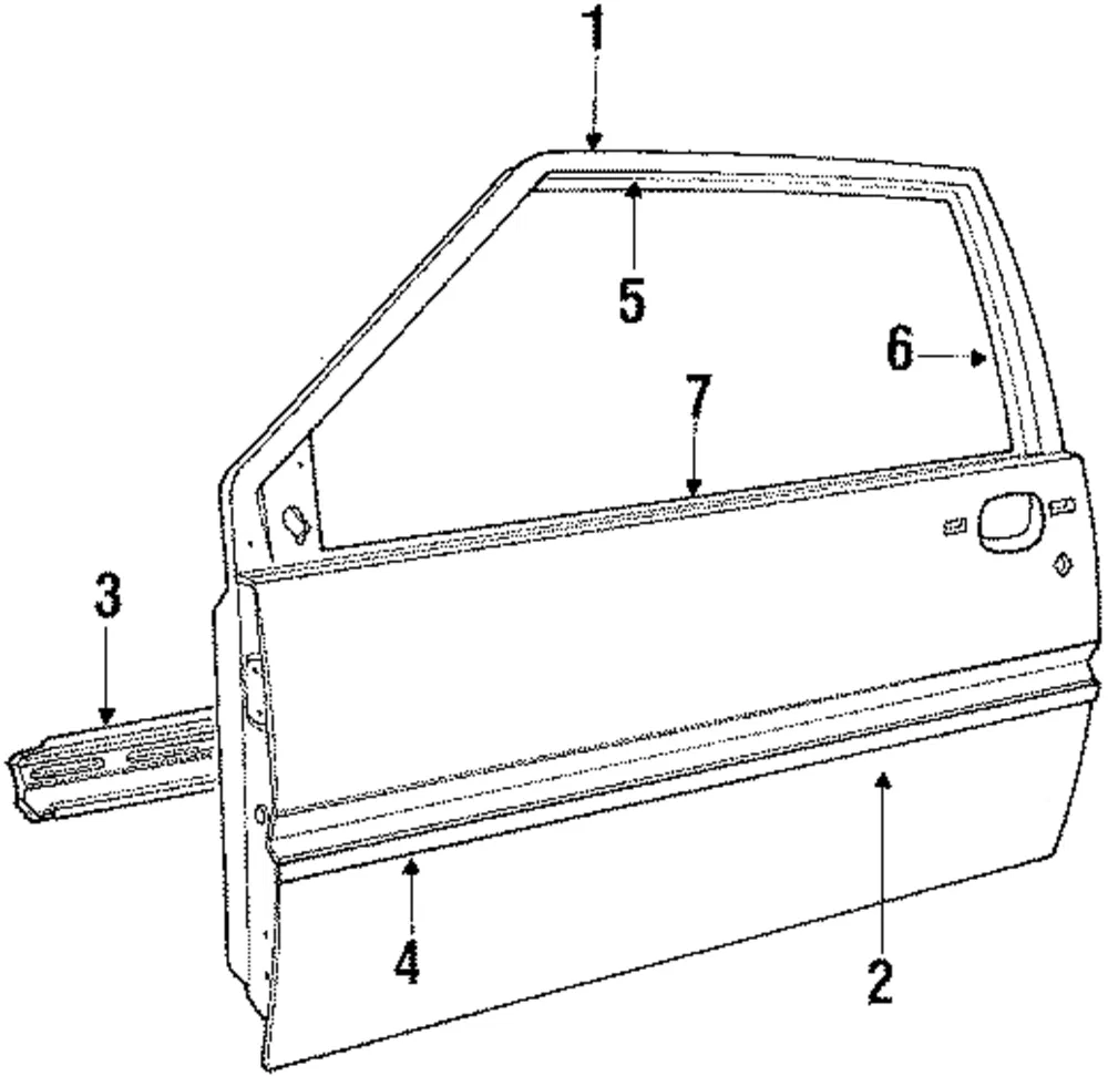 Door Shell - Driver's Side (LH) - Volvo (3510277)