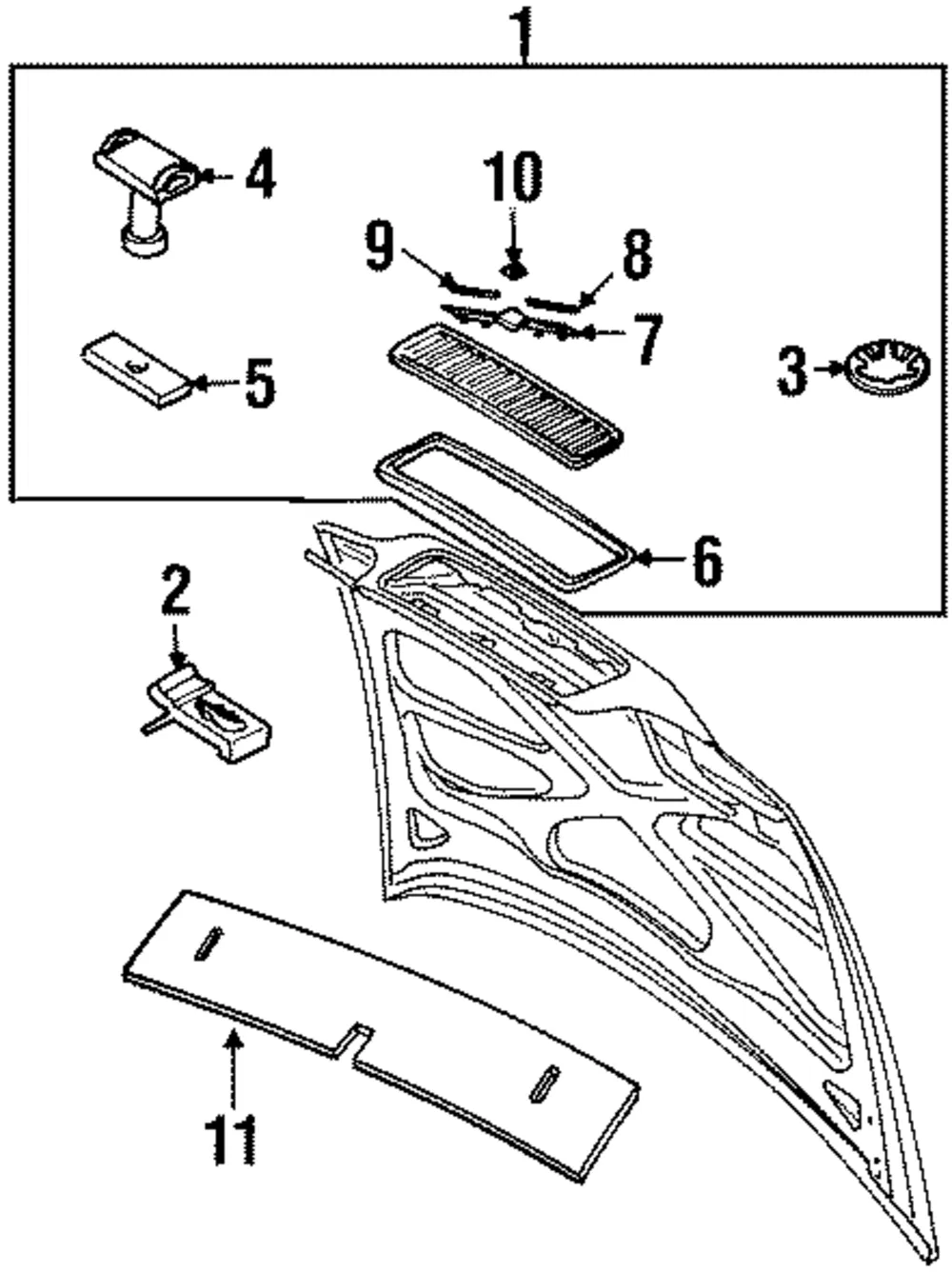 Grille Molding - Volvo (3512625)