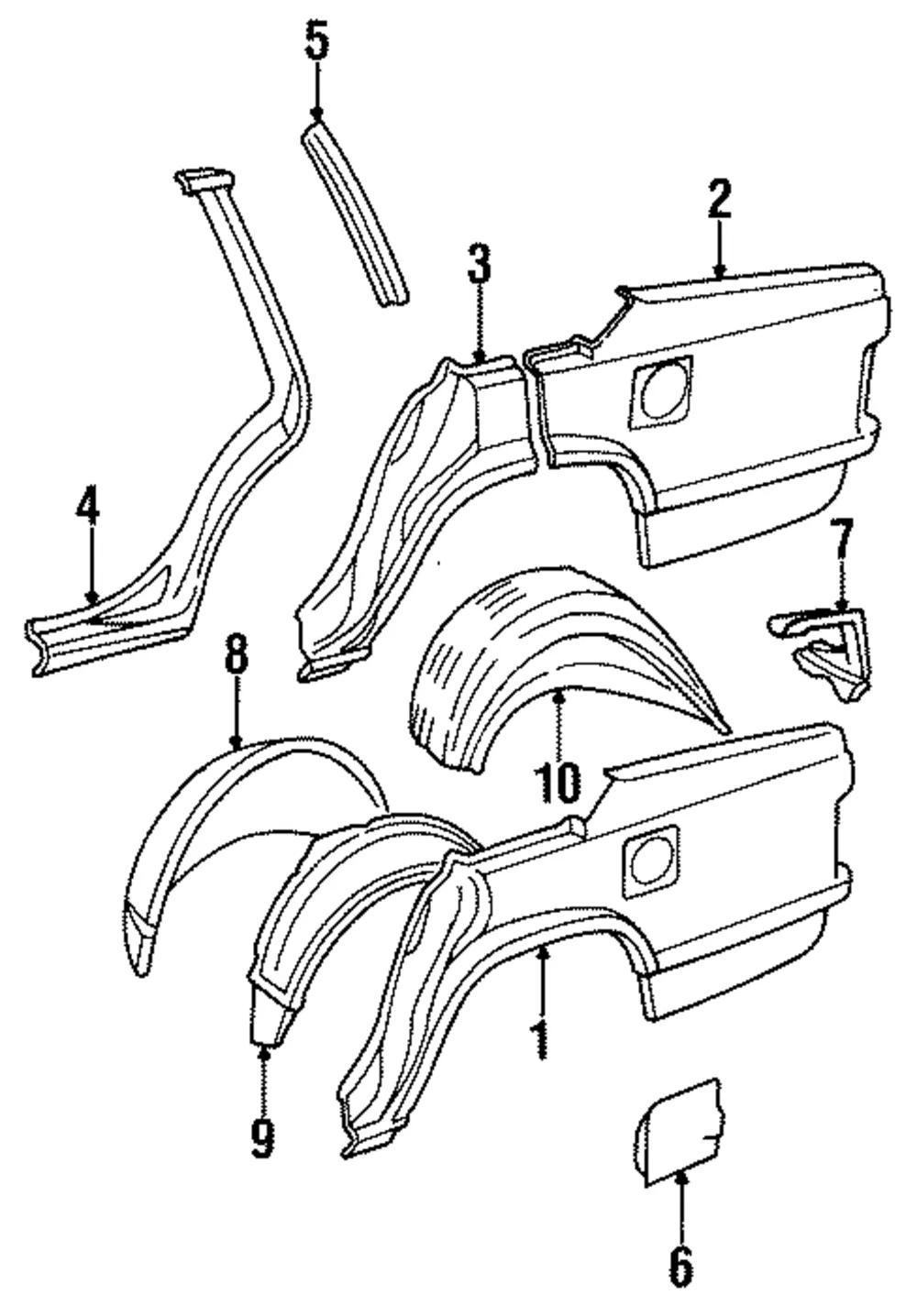 Outer Quarter Panel - Volvo (3526154)