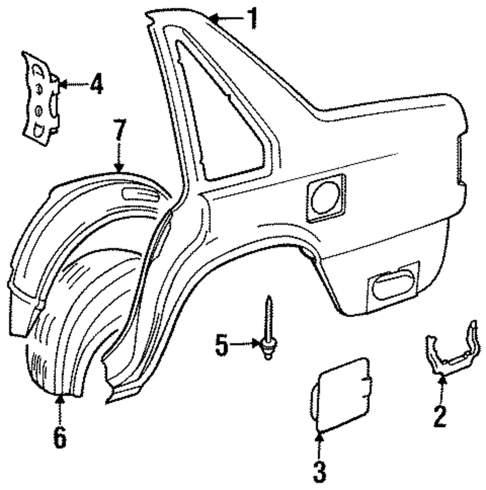 Quarter Panel - Driver's Side (LH) - Volvo (3526483)