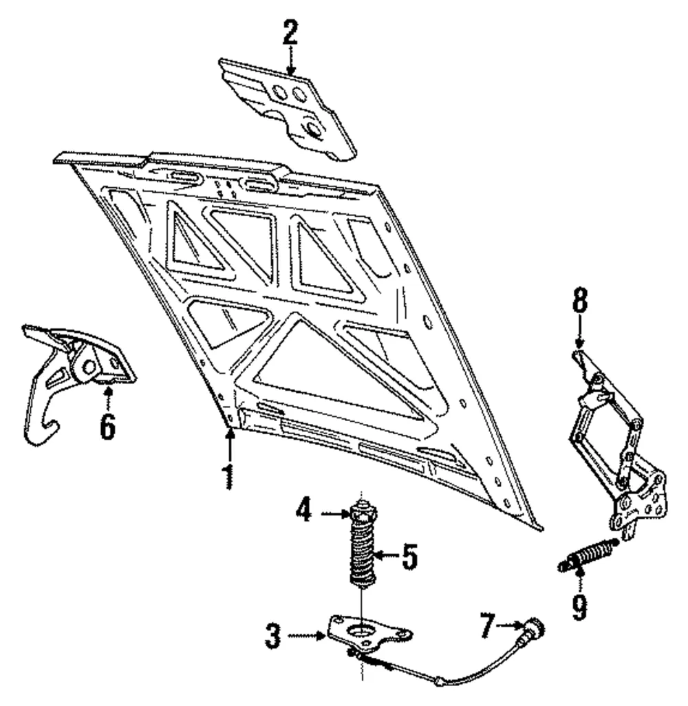 Hinge - Driver's Side (LH) - Volvo (3528677)