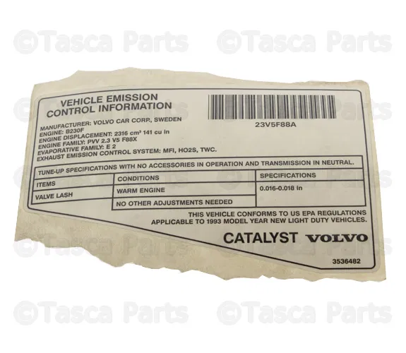 Decal - Volvo (3536482)