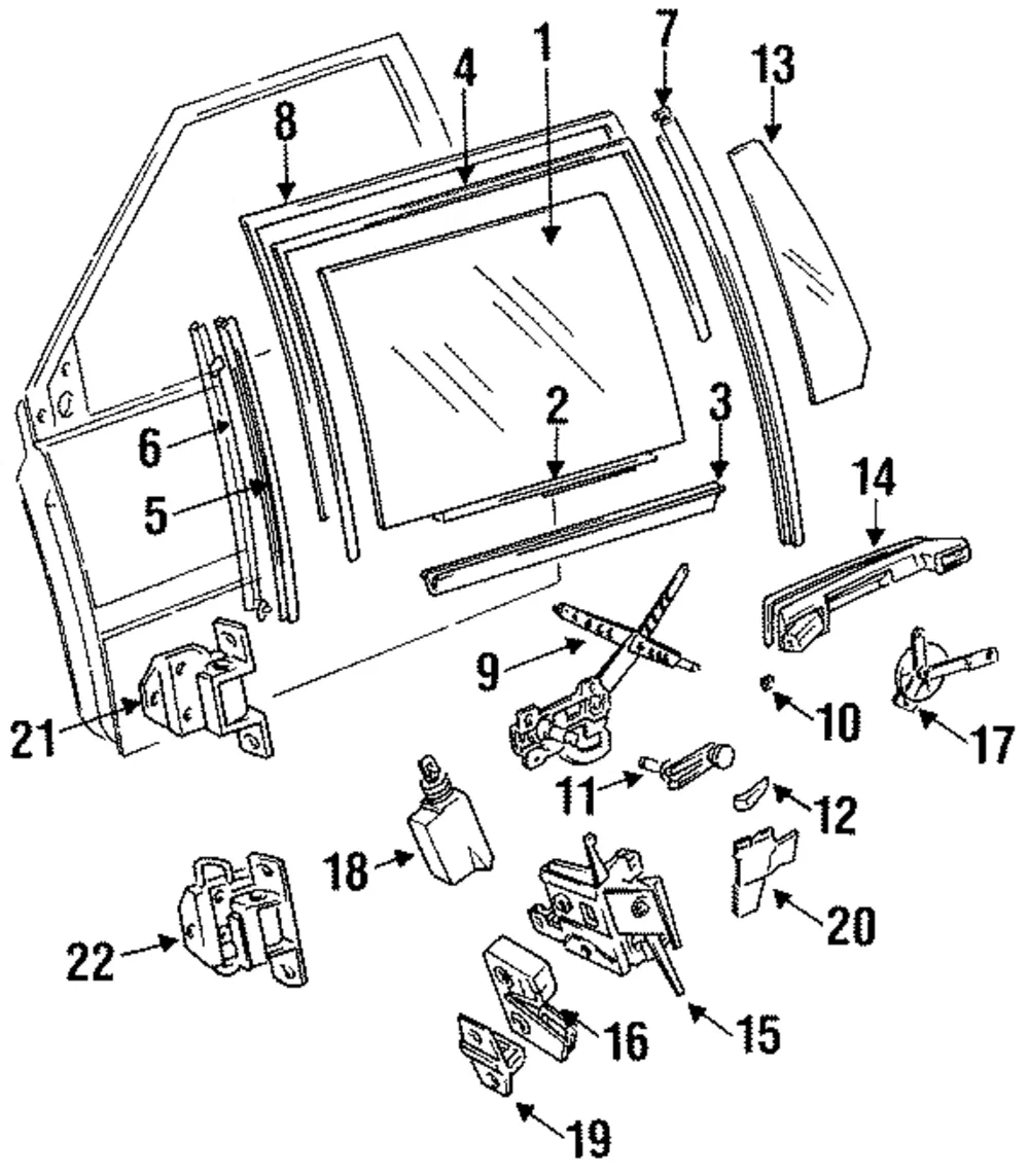 Window Regulator - Passenger Side (RH) - Volvo (3538178)