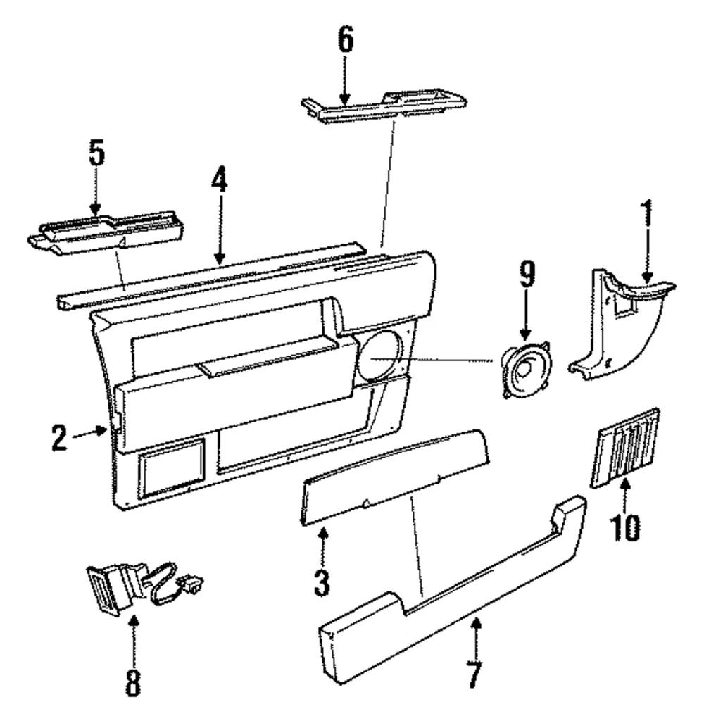 Weatherstrip Bracket - Passenger Side (RH) - Volvo (3541074)