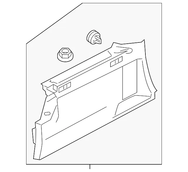 Quarter Trim Panel - Passenger Side (RH) - Volvo (39800506)