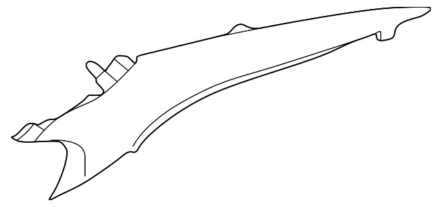 Interior Quarter Panel Trim Panel - Volvo (39819394)