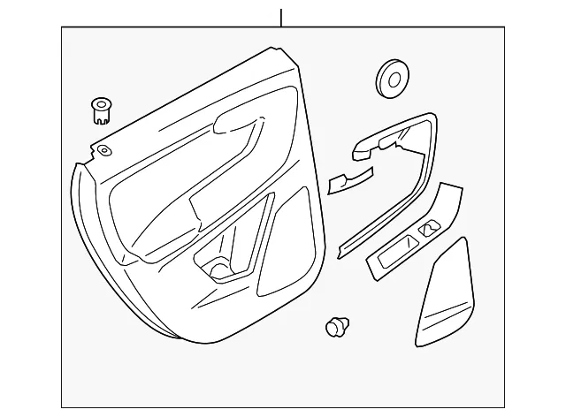 Door Interior Trim Panel - Volvo (39820043)
