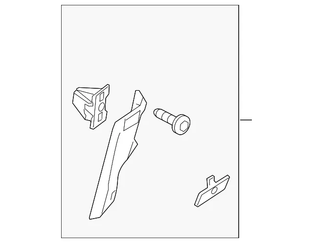 Lock Pillar Trim - Driver's Side (LH) - Volvo (39820708)