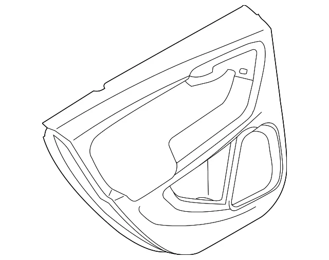 Door Trim Panel - Driver's Side (LH) - Volvo (39820874)